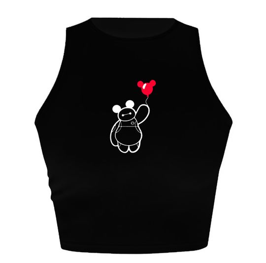 Big Hero 6 Crop Tank, Baymax Baby Tee, Hello I'm Baymax tee, Retro Big Hero, Womens Baymax Balloons