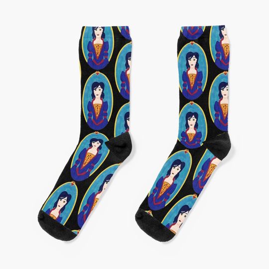 medieval snow white Socks