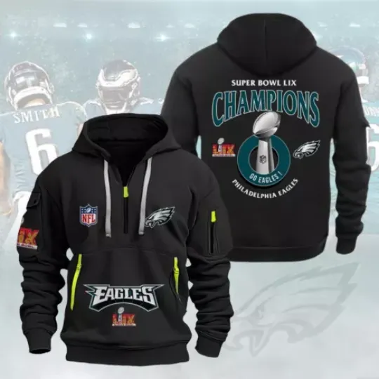 Philadelphia Ea.gles 2025 Super Bowl LIX Champions Hoodie