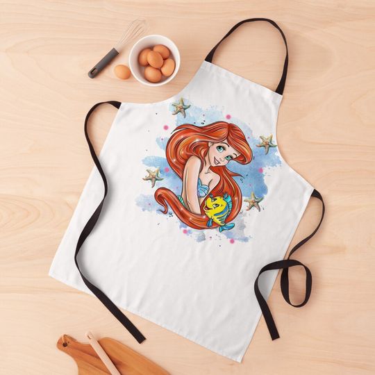 Discover Princess Mermaid with starfish Apron