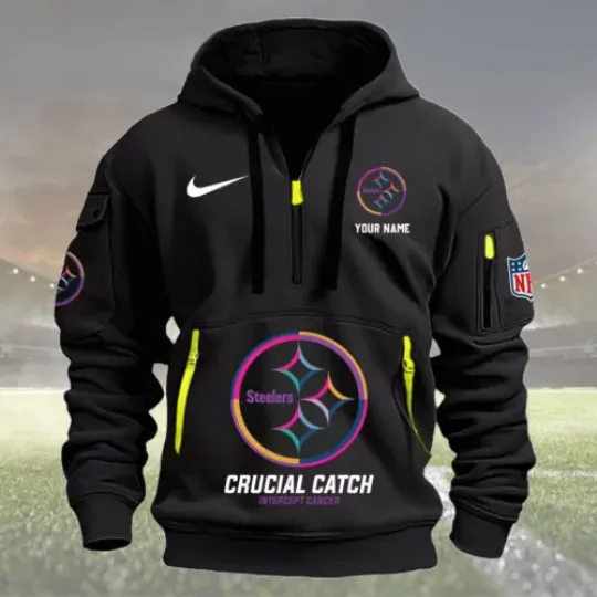 Discover football Pittsb.urgh Steeler 2024 Football Crucial Catch Heavy Hoodie