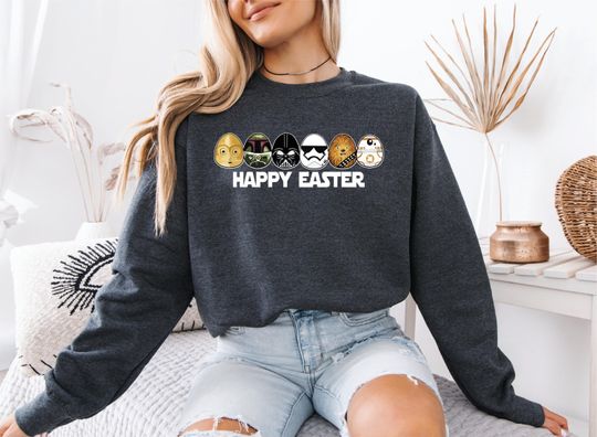 Star War Happy Easter Shirt, Star Wars Eggs Sweatshirt, Easter Egg Hunting Party Sweater, Happy Easter 2025 Shirt, Easter Squad Sweater