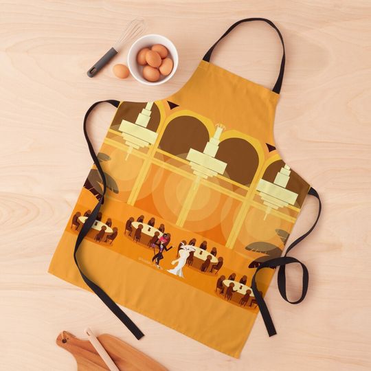 Princess and the Frog and Hazbin Hotel Crossover Apron