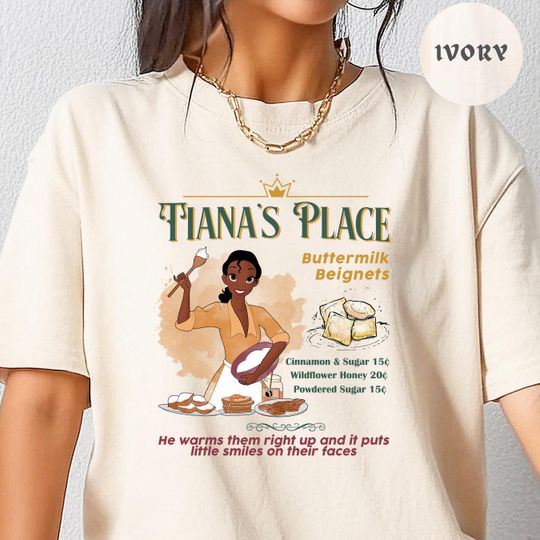 Retro Princess Tiana's Place Shirt,  Princess and the Frog Tee, Disneyland tiana Shirt, tiana's palace shirt