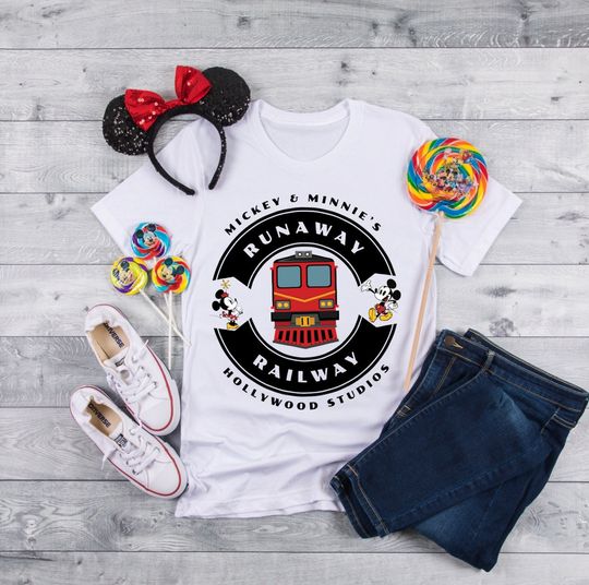 Discover Runaway Railway, Minnie Mickey Railway, Disney Railway, Disney World Shirts, DIsneyland Shirts, Hollywood Studios Shirts