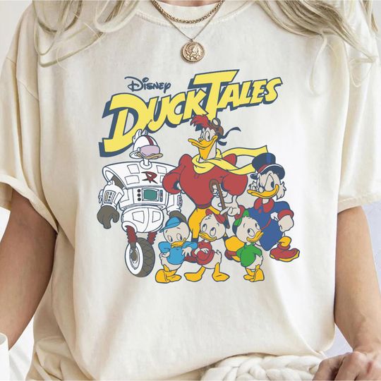 Disney DuckTales Characters Group C1130 Magic Kingdom Holiday Trip Unisex Tshirt Family Birthday Gift Adult Kid Tee
