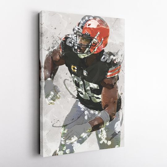 Myles Garrett Poster, Cleveland Browns - UNFramed Poster, Kids Decor, Man Cave Gift, Wall Art Decor