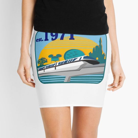 Monorail Black   Mini Skirt