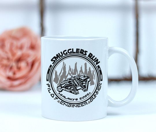 Smugglers run mug, gift for disneyland lovers, disney world mug, hollywood studios,  disneyworld rides, disneyland, gifts for star wars fans