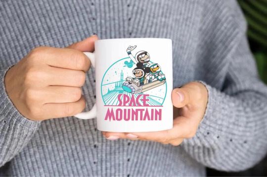 Space Mountain, Tomorrowland, wdw, disney gifts, disney mug, mugs for gift, birthday gift for her, mugs for men, gifts for Disney lover