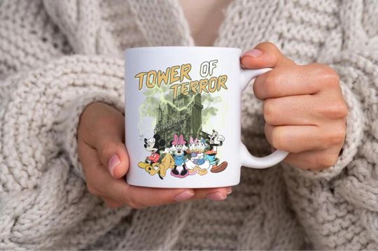 Tower of Terror mug, Hollywood studios, disney gifts, disney mug, mugs for gift, birthday gift for her, mugs for men, gifts for Disney lover