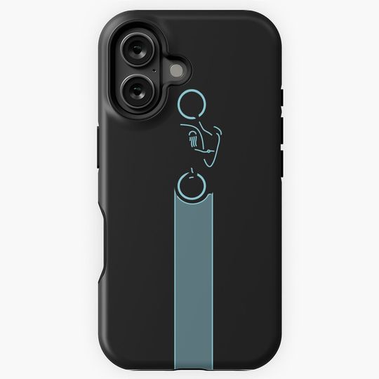 Nostalgic Tron Legacy Blue Lightcycle iPhone Case