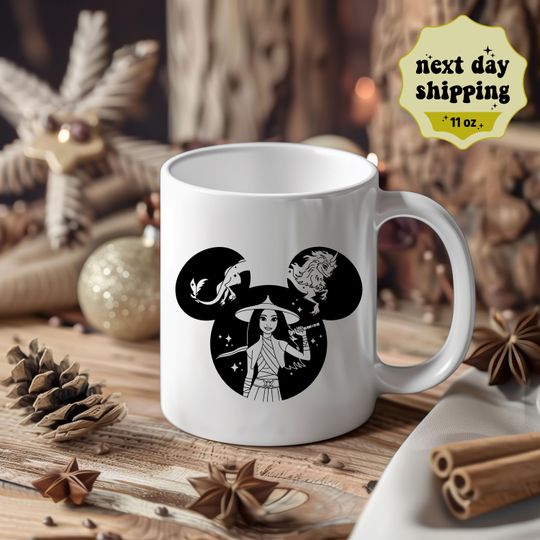 Raya and the Last Dragon, Mickey Mouse, Minnie Mouse, Disney Ceramic Coffee Cup,Disney Lovers Tea Cup,Christmas Mug,Raya and The Last Dragon