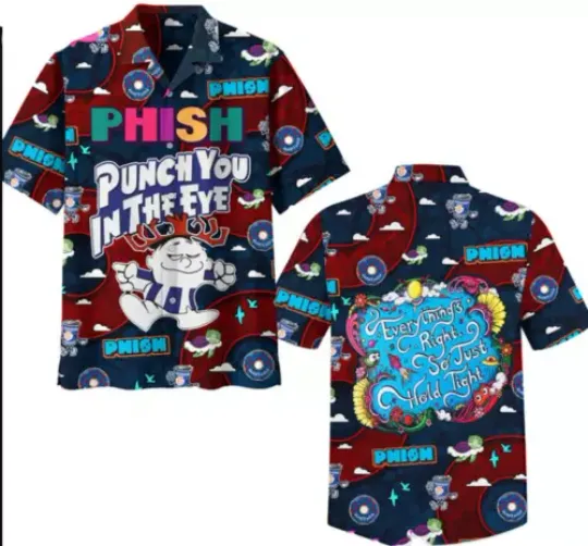 Phish Punch You In The Eye Tour 2024 Hawaiian Shirt