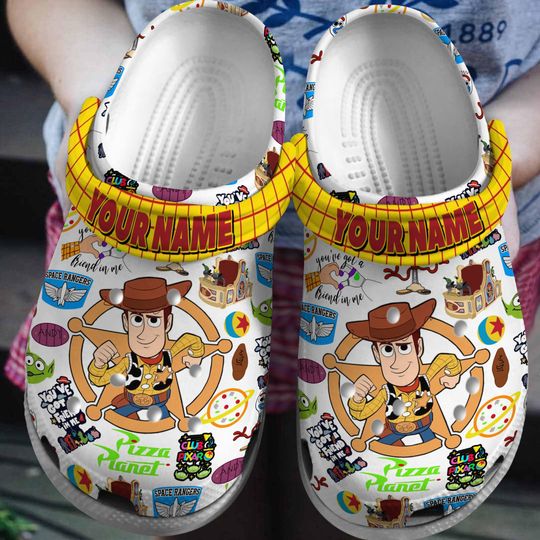 Custom Toy Story Woody Shoes, Woody Cowboy Sandals, Buzz Lightyear Shoes, Disney Toy Story Casual Shoes, Pixar Movie For Summer Gift