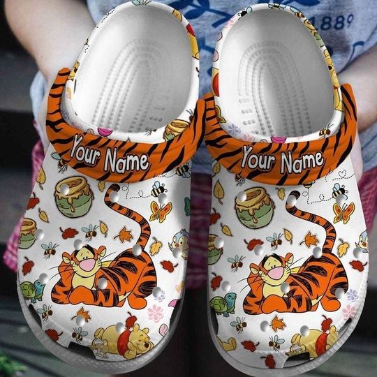 Disney Tigger Shoes, Winnie The Pooh Sandals, Pooh Tigger Eeyore Casual Shoes, Cute Animal Shoes, Disney Gift Shoes For Women Men