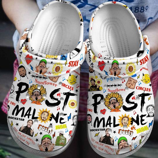 Post Malone Shoes, Posty Rapper Shoes, Post Malone Tour 2025 Sandal, Posty Howdy Gift, Post Malone Merch, Country Music Gift