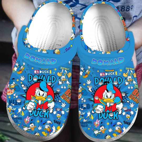 Donald Duck Shoes, Disney Duck Sandals, Daisy Duck Summer Shoes, Disney Casual Shoes, Cartoon Movie Summer Shoes, Funny Shoes