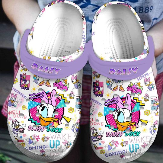 Daisy Duck Shoes, Disney Duck Sandals, Cartoon Summer Shoes, Disneyland Casual Shoes, Magic Kingdom Gift, Birthday Gift