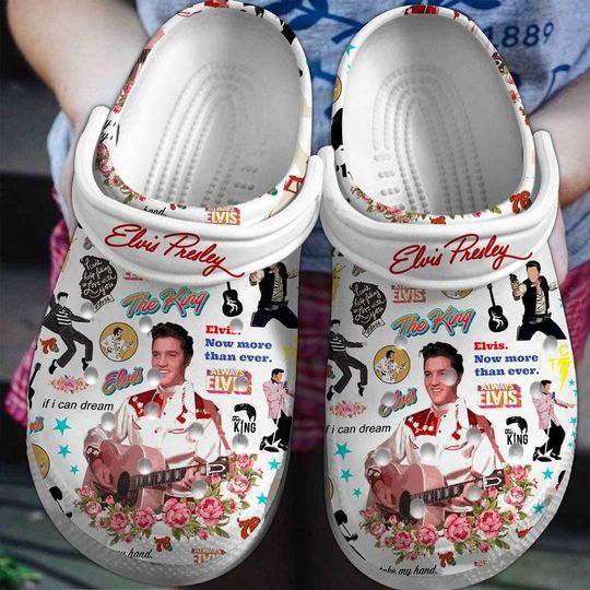Elvis Presley Shoes, The King Of Rock Sandals, Rock And Roll Gift, Elvis Shoes Women, Rock Music Sandals Men, Gift For Elvis Fan