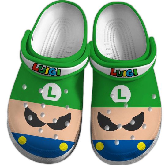 Super Mario Shoes, Luigi Sandals Men, Super Mario Bros Shoes Men, Super Mario Gaming Cosplay, Summer Shoes, Gift For Him