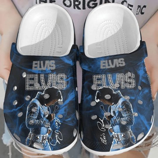Elvis Presley Shoes, The King Of Rock Sandals, Rock N Roll Summer Shoes, Music Lover Gift, Gift For Elvis Fan, Elvis Presley Merch
