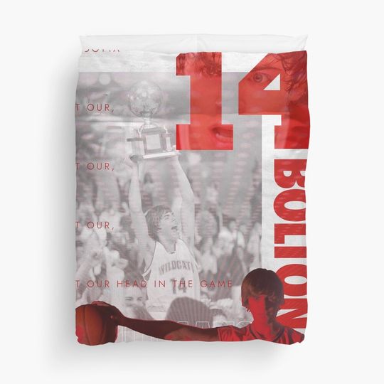 Troy Bolton Wildcats Duvet Cover