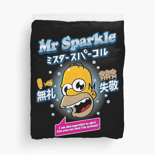 Funny Gifts Sparkle Simpsons Disney Family Funny Tees Duvet Cover