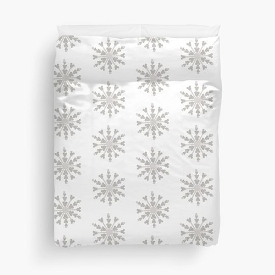Hidden Mickey Snowflake Duvet Cover