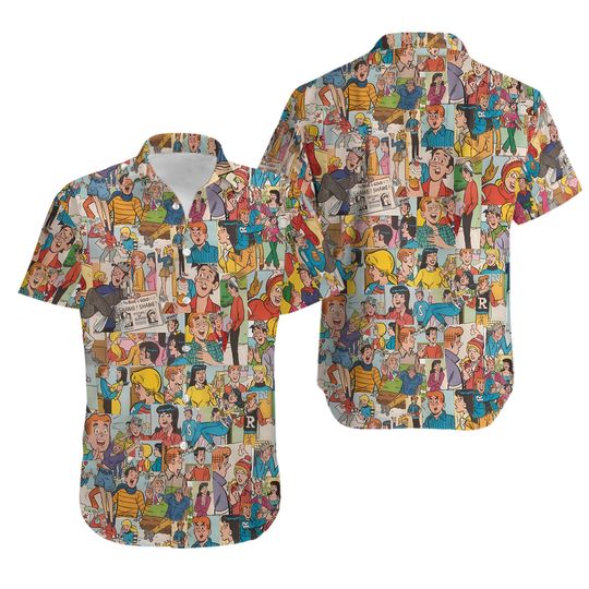ARCHIE COMICS CHARACTERS COLLAGE HAWAIIAN SHIRT