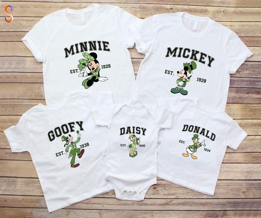 Disney St Patrick's Day Shirt, Mickey And Friends Est 1928 T-Shirt, Mickey St Patricks Day Shirt, Disneyland Shirt