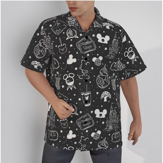 Magic Kingdom Hawaiian Shirt | Mickey Hawaiian Shirt | Disney Vacation Shirt