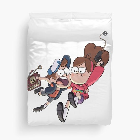 Mabel & Dipper Pines (Gravity Falls) Duvet Cover