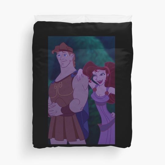 Hercules and Megara Duvet Cover