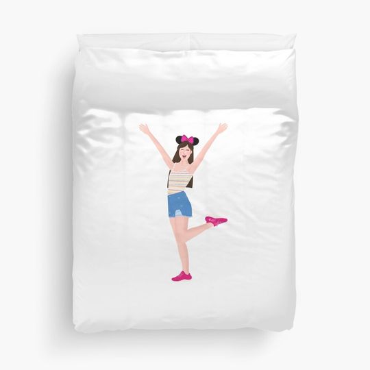 Park Princess-Brown Hair  Duvet Cover