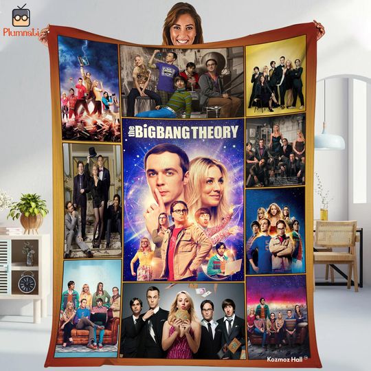The Big Bang Theory Fleece Blanket, Bazinga Sheldon Xmas Blanket, Sheldon Cooper Blanket, Froot Loops Big Bang Theory