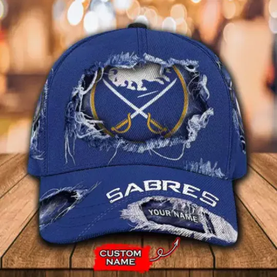 Personalize Buffalo Sabres Classic Cap, Hockey Team Baseball Hat, Gift