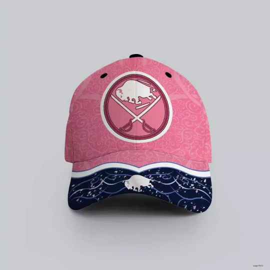 Personalized Buffalo Sabres Baseball Cap Hockey Fights Against Cancer Gift