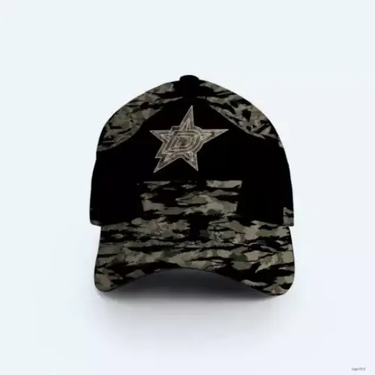 Hockey Team Dallas Stars Baseball Cap Military Camo Concepts, Gift Fan