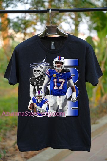 Vintage Josh Allen Shirt - Football Shirt Custom Vintage Design 90s Graphic Tee Unisex Bootleg Retro football Gift Buffalo Bills Team Tee