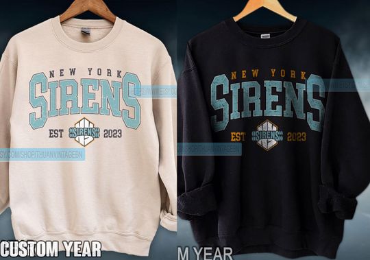 New York Sirens Sweatshirt, Vintage Sirens Crewneck, New York Hockey Fan shirt,  Hockey Women Sweatshirt,  Retro 90s Sirens Sweatshirt