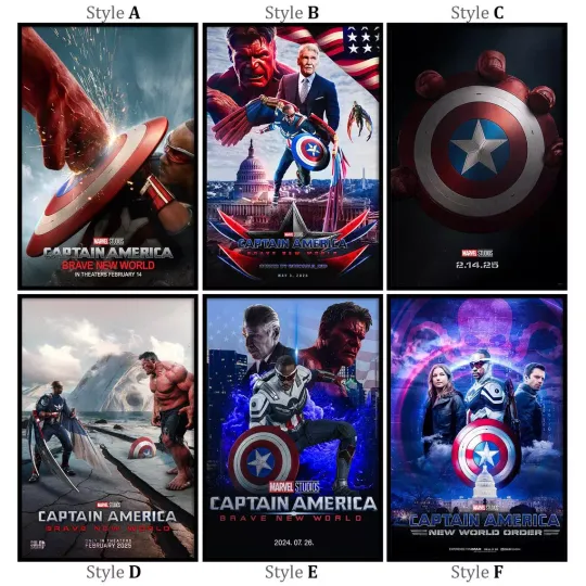 Captain America Brave New World 2025 Movie Poster
