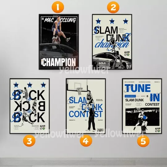 NEW! Mac McClung Three Time Champion Dunk Of NBA All Star Weekend Poster