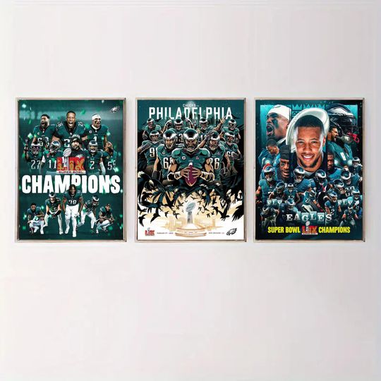 The Philadelphia Eagles Are Super Bowl LIX Champions football Poster