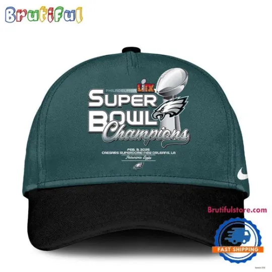 Philadelphia Eagles Super Bowl LIX Champions 2025 Baseball Cap Hats Adjustable