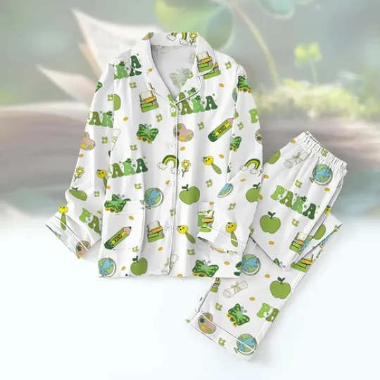 Para St Patricks Day Pajamas Set, Luxury Silk Pajamas Soft Sleepwear For Women