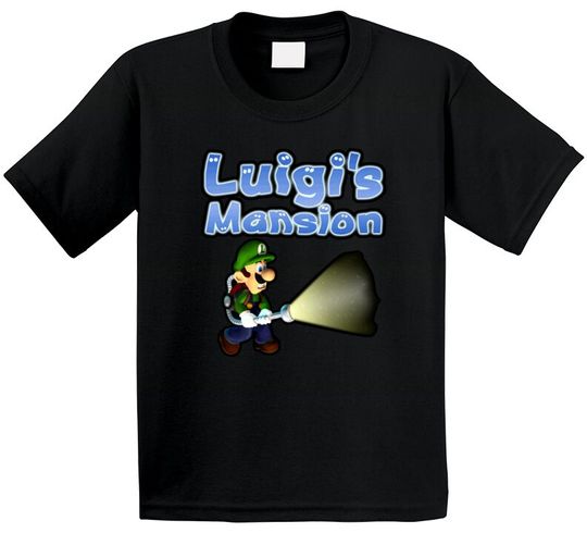 Luigi's Mansion Super Mario Cool Fun Kids T Shirt