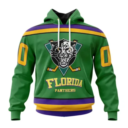 Florida Panthers Specialized Design X The Mighty Ducks Unisex Hoodie Pullover