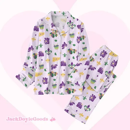 New Orleans Cruise Pajamas For Party, Mardi Gras Carnival Pajamas Family,