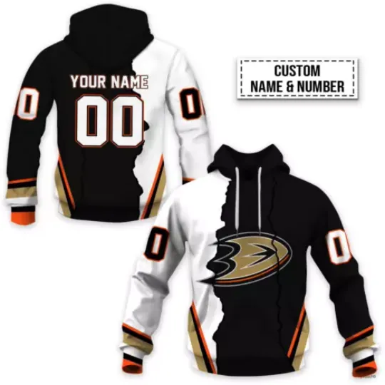 Anaheim Ducks Hoodie Personalized Uniform Hockey Team Shirt Christmas Gift